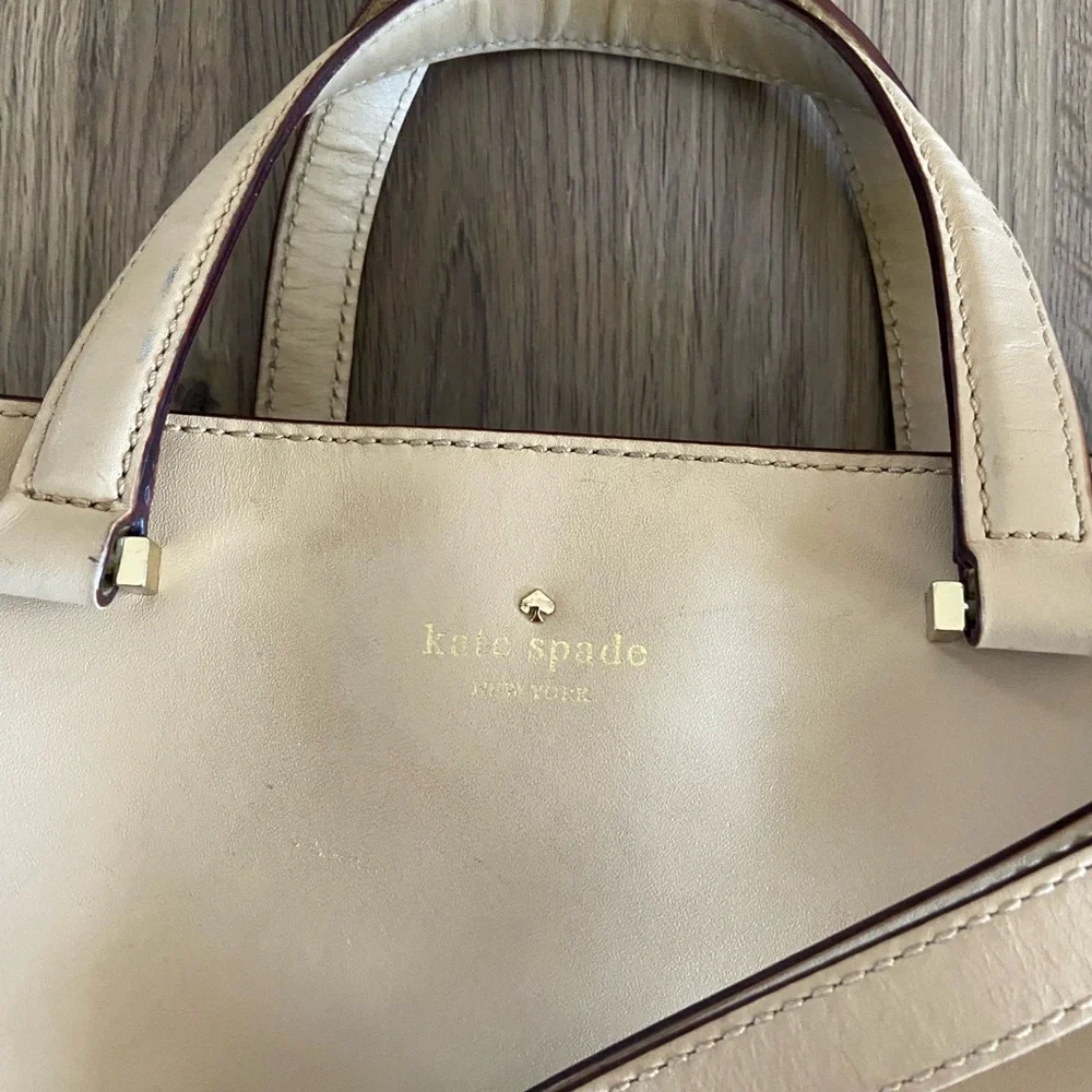 Kate Spade Cream Leather Tote
